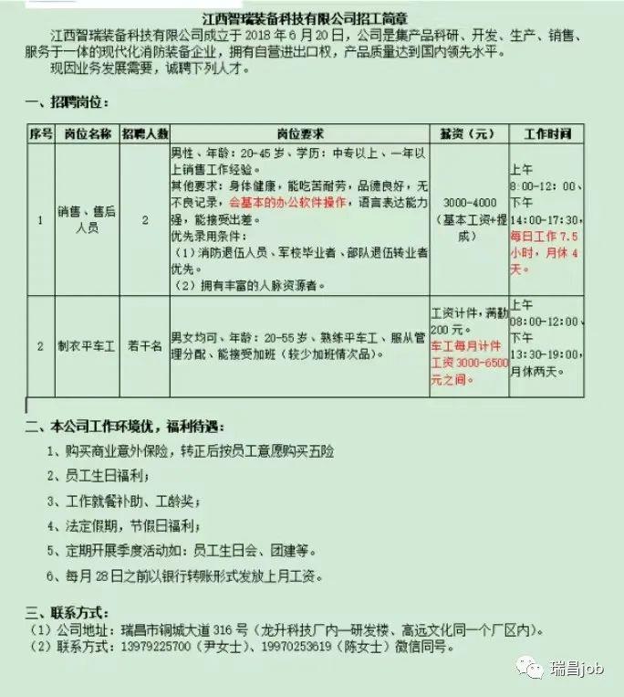 都昌企業(yè)最新招聘信息總覽