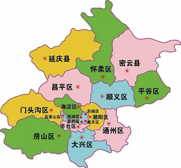 北京区域最新划分图详解